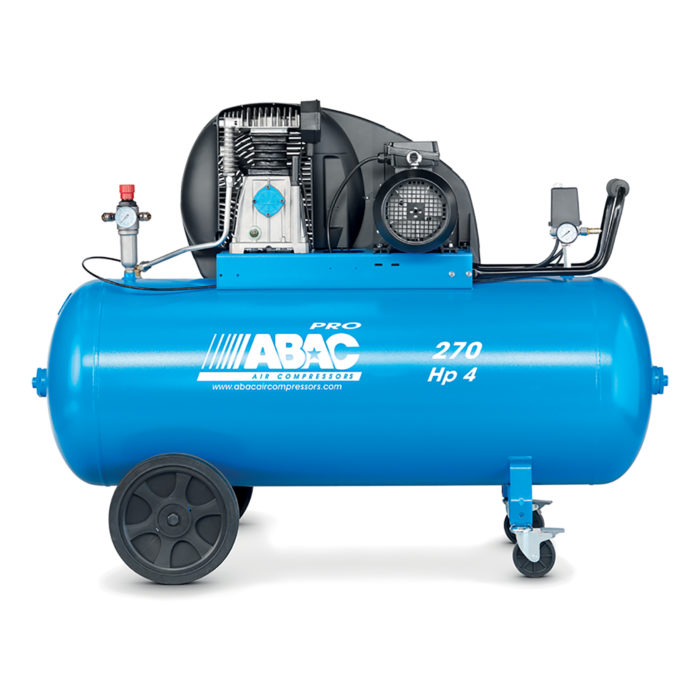 Compresor Abac 4 hp con deposito de 270 litros trifasico