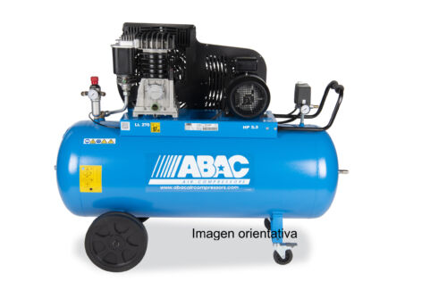 Compresor abac de bajass revoluciones de 7,5 hp deposito 270 litros